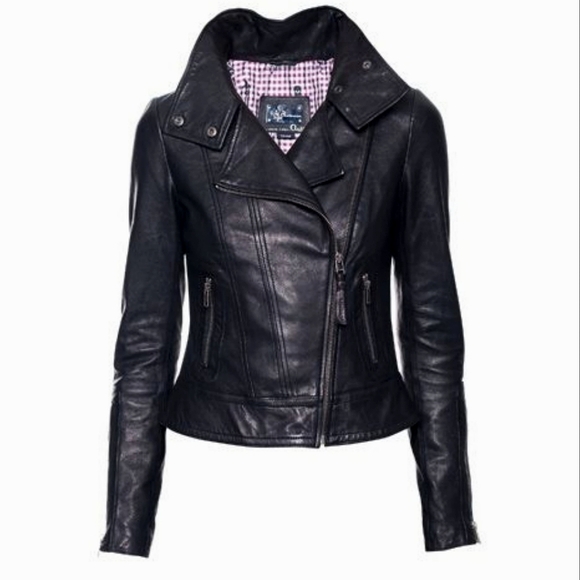 Mackage Jackets & Blazers - Mackage Jordana Genuine Lamb Leather Moto Jacket